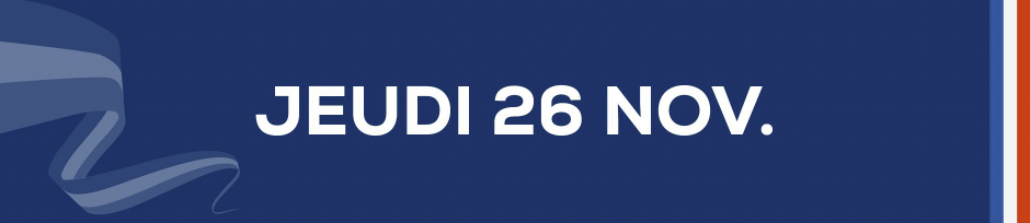 Jeudi 26 novembre
