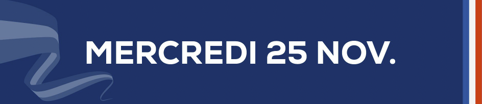 Mercredi 25 novembre